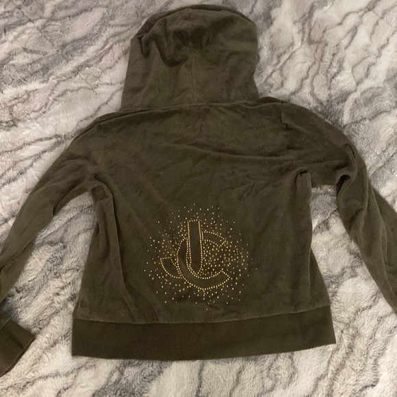 Juicy Couture Tops - Juicy couture velour jacket in green